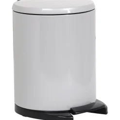 POUBELLE METAL FREIN DE CHUTE 6L GRIS
