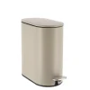 POUBELLE METAL OVALE 5L PEDALE FICELLE