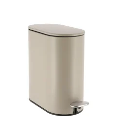 POUBELLE METAL OVALE 5L PEDALE FICELLE