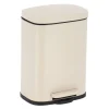 POUBELLE METAL RECTANGLE 5L FREIN DE CHUTE GREGE