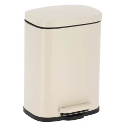 POUBELLE METAL RECTANGLE 5L FREIN DE CHUTE GREGE