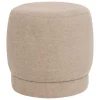 POUF BOUCLETTE AMEA GRIS TAUPE D.39CM