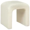 POUF BOUCLETTE SEVI BLANC