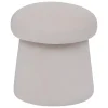 POUF NOA VELOURS IVOIRE