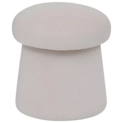 POUF NOA VELOURS IVOIRE