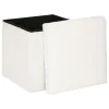 POUF PLIABLE FOURRURE EZZIO BLANC