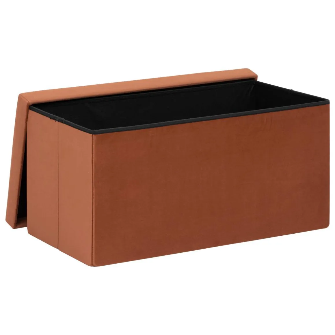 POUF PLIANT DOUBLE TESS VELOURS AMBRE