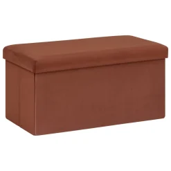 POUF PLIANT DOUBLE TESS VELOURS AMBRE