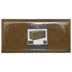 POUF PLIANT DOUBLE VELOURS LILOU OCRE D.76X38CM