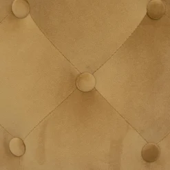 POUF VELOURS ADRIANA OCRE