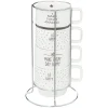 RACK 4 MUGS HAPPY 22CL