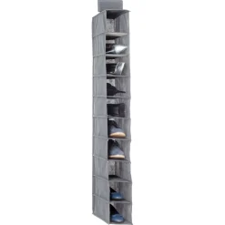 RANGEMENT A CHAUSSURES 10 CASES GRIS CLAIR