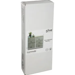 RANGEMENT 5 TIROIRS GRIS CLAIR