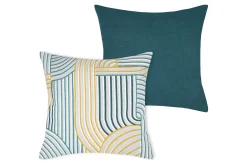 RAVEN HOUSSE COUSSIN 40X40CM CANARD