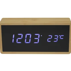 REVEIL LED GRAND MODELE FIBRE BOIS NATUREL