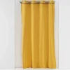 RIDEAU A OEILLETS 135X240CM COTON LAVE LINETTE JAUNE