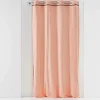 RIDEAU A OEILLETS 135X240CM COTON LAVE LINETTE ROSE