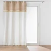 RIDEAU A OEILLETS 140X240CM FRANGE CIRRUS