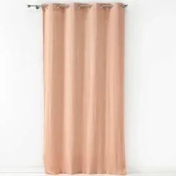 RIDEAU A OEILLETS 135X240CM GAZE DE COTON ANGELIA ROSE