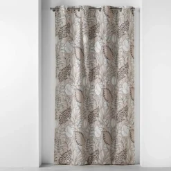 RIDEAU A OEILLETS 140X240CM IMPRIME PANABEL NATUREL