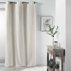 RIDEAU A OEILLETS 140X260CM LYRAE NATUREL