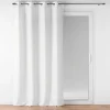 RIDEAU A OEILLETS 140X260CM METALLISES ZELINE BLANC