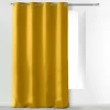 RIDEAU A OEILLETS 140X280CM MICROFIBRE UNI ABSOLU MOUTARDE