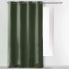 RIDEAU A OEILLETS 140X280CM MICROFIBRE UNI ABSOLU KAKI