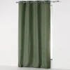 RIDEAU A OEILLETS 140X260CM MICROFIBRE UNIE ABSOLU KAKI