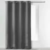 RIDEAU A OEILLETS 140X280CM MICROFIBRE UNI ABSOLU ANTHRACITE