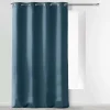 RIDEAU A OEILLETS 140X280CM MICROFIBRE UNI ABSOLU INDIGO