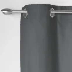 RIDEAU A OEILLETS 140X240CM PANAMA ARDOISE