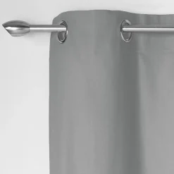 RIDEAU A OEILLETS 140X240CM PANAMA GRIS