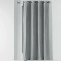 RIDEAU A OEILLETS 135X240CM UNI CHINEA GRIS