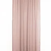 RIDEAU ARONNA ROSE 135X300CM GALON FRONCEUR PATTE CACHEE