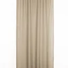 RIDEAU ARONNA TAUPE 135X300CM GALON FRONCEUR PATTE CACHEE