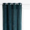 RIDEAU CHENILLE LUREX JIL BLEU 140X260CM