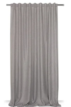 RIDEAU COPENHAGUE GRIS 200X270CM GALON FRONCEUR