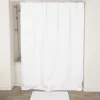RIDEAU DE DOUCHE MICROFIBRE 180X200CM EFFET GAUFRE BLANC