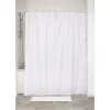 RIDEAU DE DOUCHE MICROFIBRE 180X200CM BLANC