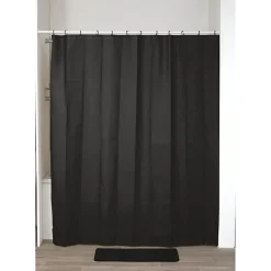 RIDEAU DE DOUCHE PEVA 180 X 200 CM    NOIR