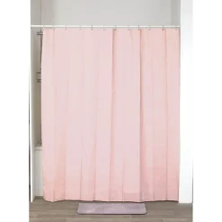 RIDEAU DE DOUCHE 180X200CM ROSE