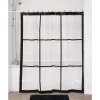 RIDEAU DE DOUCHE 180X180CM TRANSPARENT IMPRIME NEO RETRO