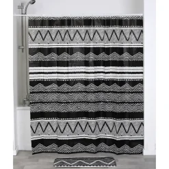 RIDEAU DE DOUCHE 180X180CM TRIBAL LODGE