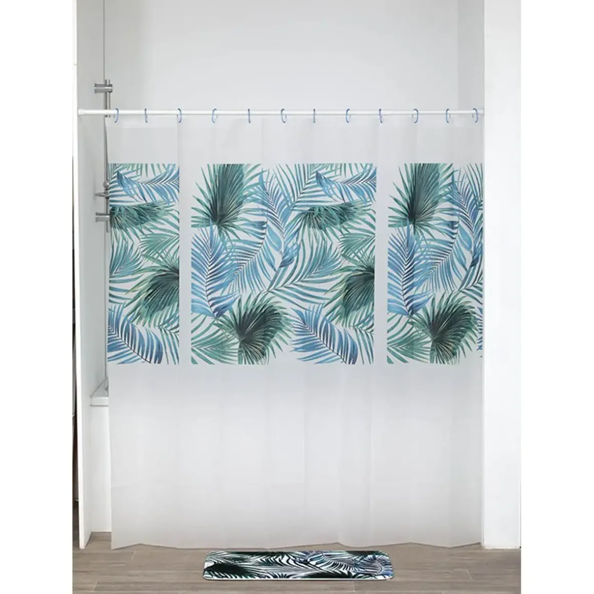 RIDEAU DE DOUCHE 180X180CM TROPICALE
