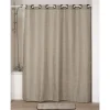 RIDEAU DOUCHE OEILLETS INTEGRES 180X200CM FICELLE NOIR