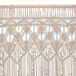 RIDEAU FIL MACRAME IVOIRE 90X200CM