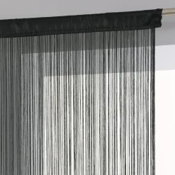 RIDEAU FIL NOIR 90X200CM