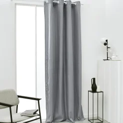 RIDEAU ISOLANT 140X240CM TODAY ESSENTIAL ACIER
