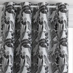 RIDEAU JACQUARD BEJUCO NOIR 140X260CM
